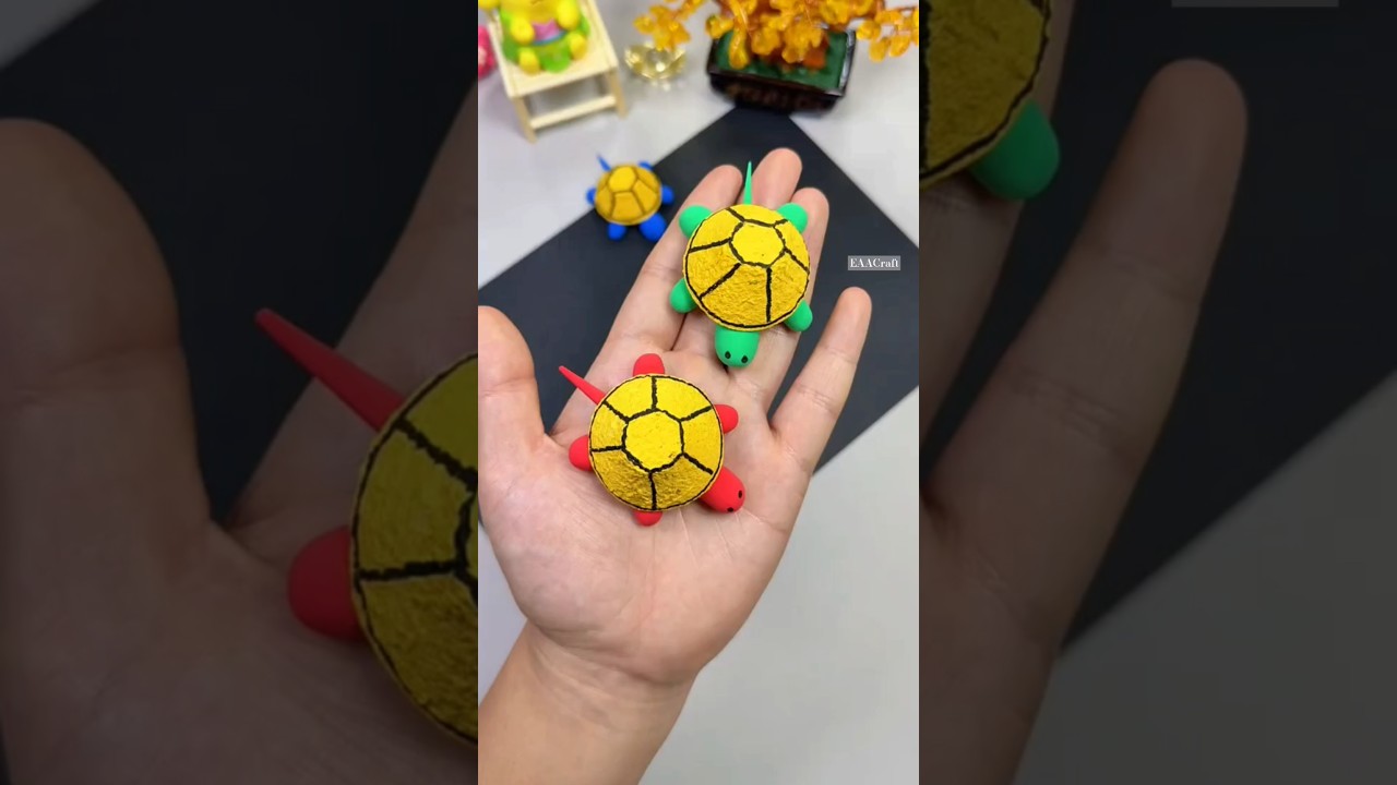 🐢कछुआ कैसे बनाएं | How to make a turtle using egg tray|