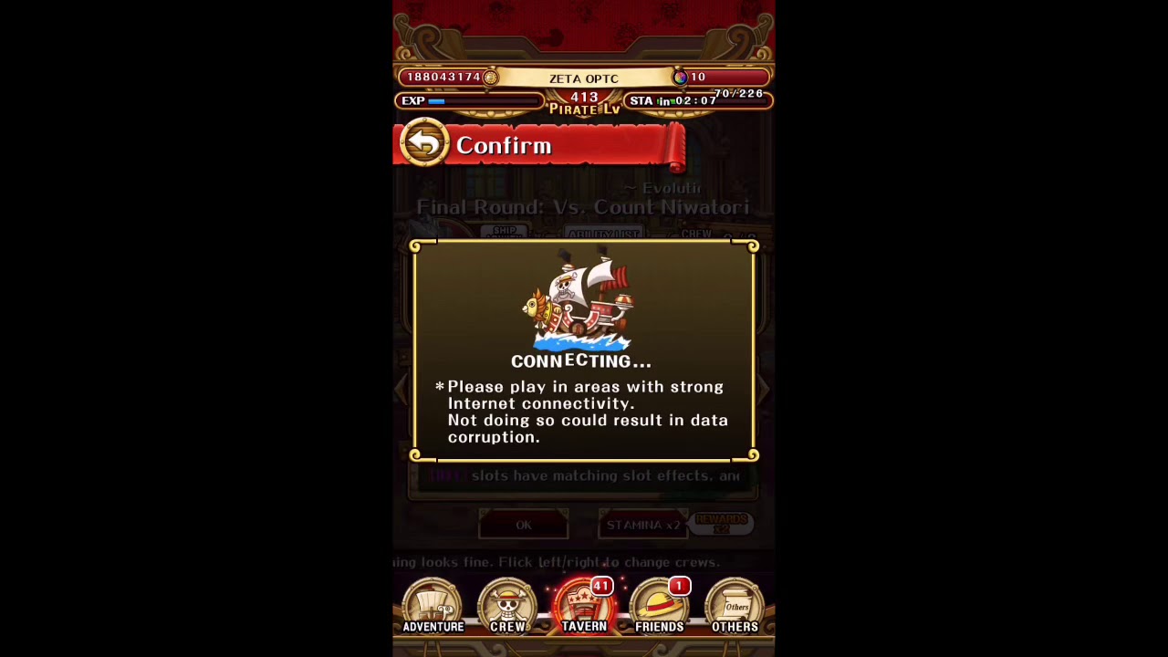 Optc GLOBAL coliseo Baron Tamago [F2P Zombie Team 100% easy win]