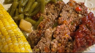 Homemade Meatloaf Dinner😘