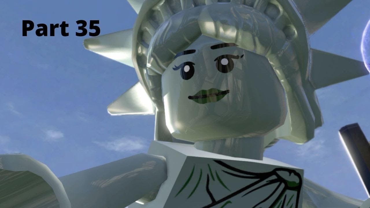 Lego marvel super heroes Walkthrough part 35 Statue of liberty YouTube