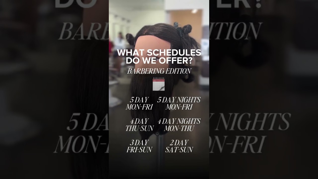 Paul Mitchell The School Arlington - Barber Program Schedules