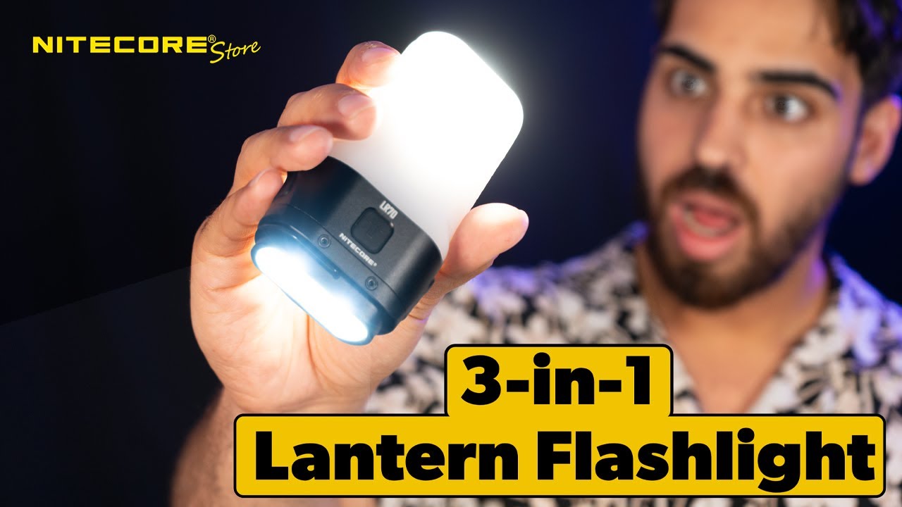 The Nitecore LR70 Combines a 3000 Lumen Flashlight and a Lantern
