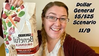 Dollar General: $5/$25 Scenario for 11/9 (Cheap Dog Food!)