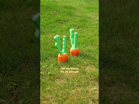 Festive lawn decorations—just give it a gentle tug and a carrot pops up! 🥕✨