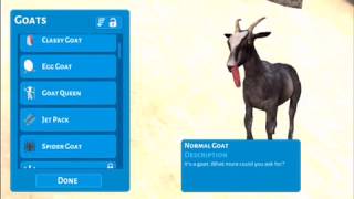 How to change your goats in goat simulator iOS screenshot 5