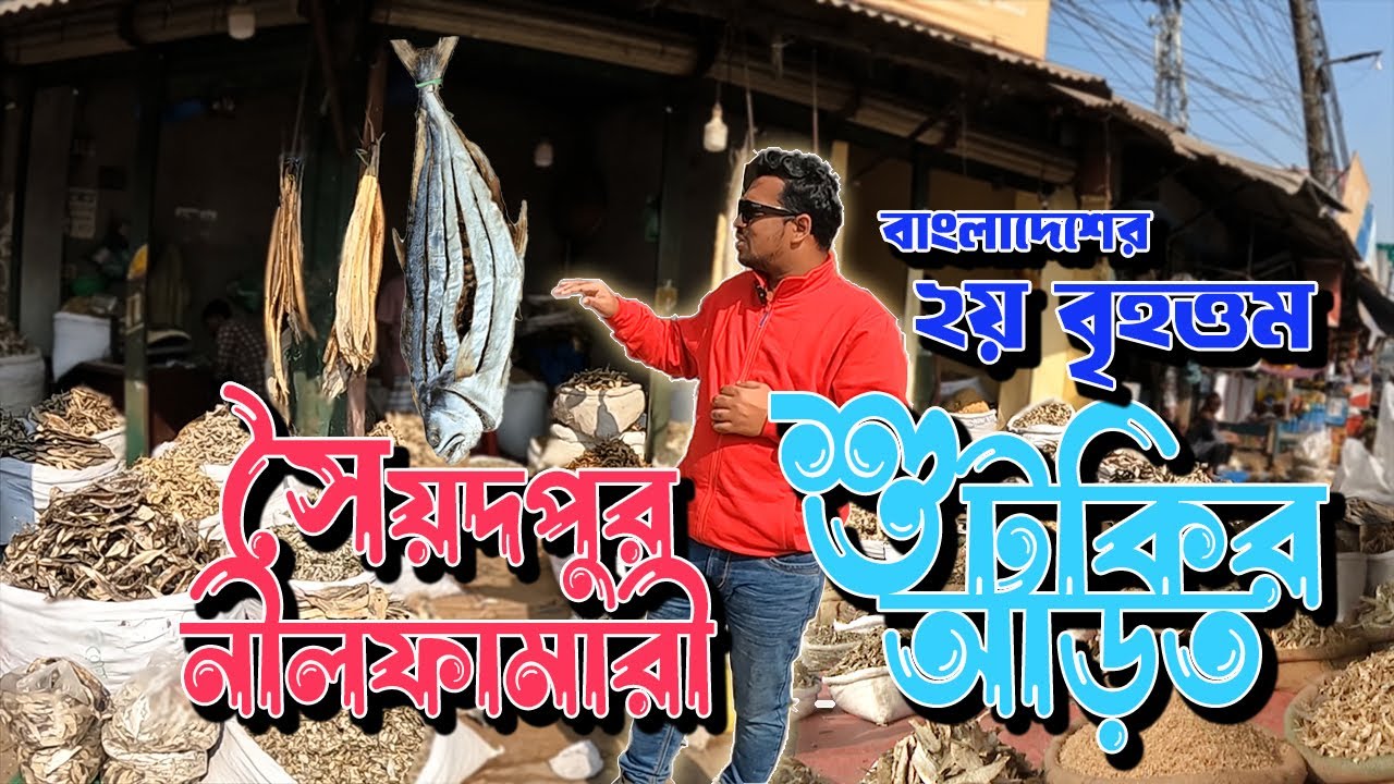 বাংলাদেশের বৃহত্তম শুটকি মাছের পাইকারী বাজার সৈয়দপুর নীলফামারী || Dry Fish Wholesale Market Saidpur