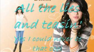 Selena Gomez - Stop And Erase(with lyrics) Resimi