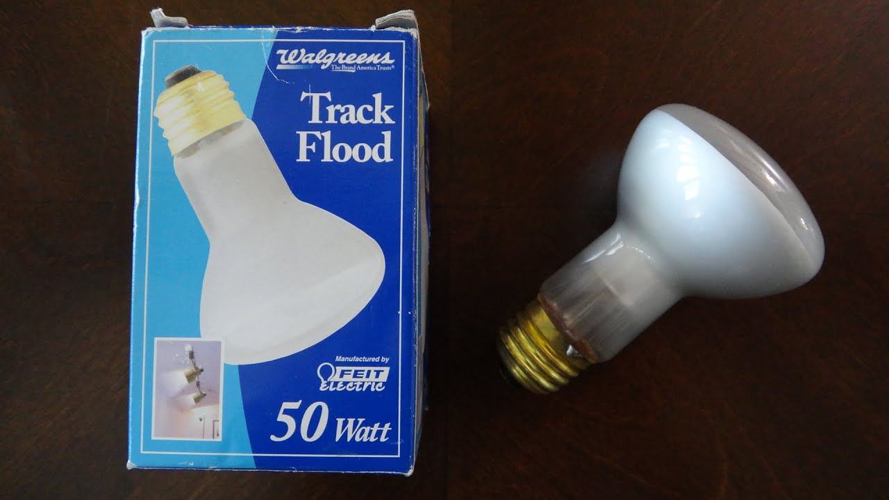 Walgreens 50watt R20 Incandescent Flood Light Bulb - YouTube