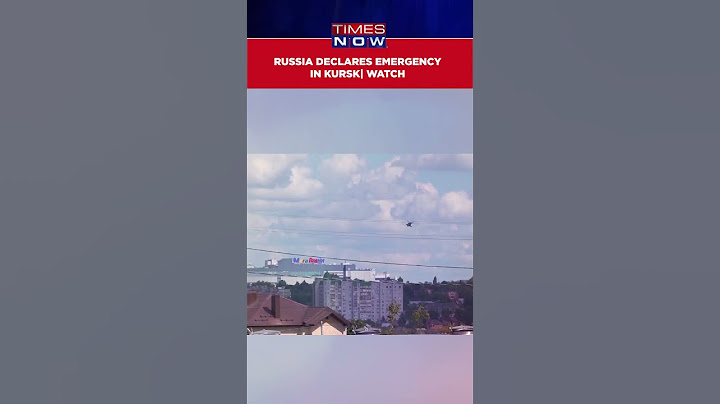 Russia Declares Emergency In Kursk Region Amid Ukrainian Incursion | Watch #shorts