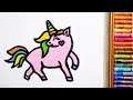 How to draw a Unicorn/ Easy Unicorn drawing