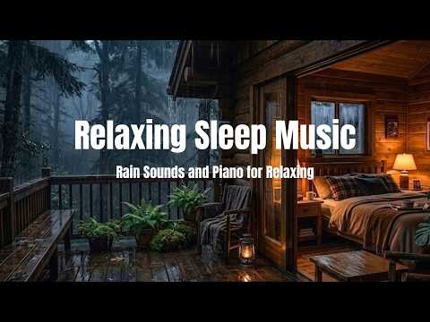 Deep Sleep Music with Heavy Rain Sounds 🌧️ Relaxing Piano for Insomnia & Anxiety Relief
