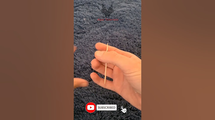 Come lanciare uno stuzzicadenti con la mano