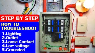 PAANO MAG TROUBLESHOOT NG ILAW, OUTLET AT GROUND WIRE SA PANEL BOARD