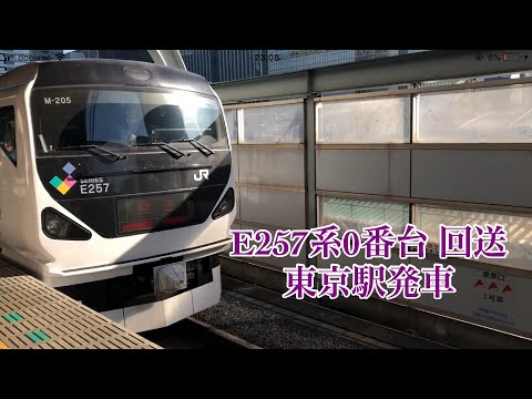 E257系0番台 回送 東京駅発車