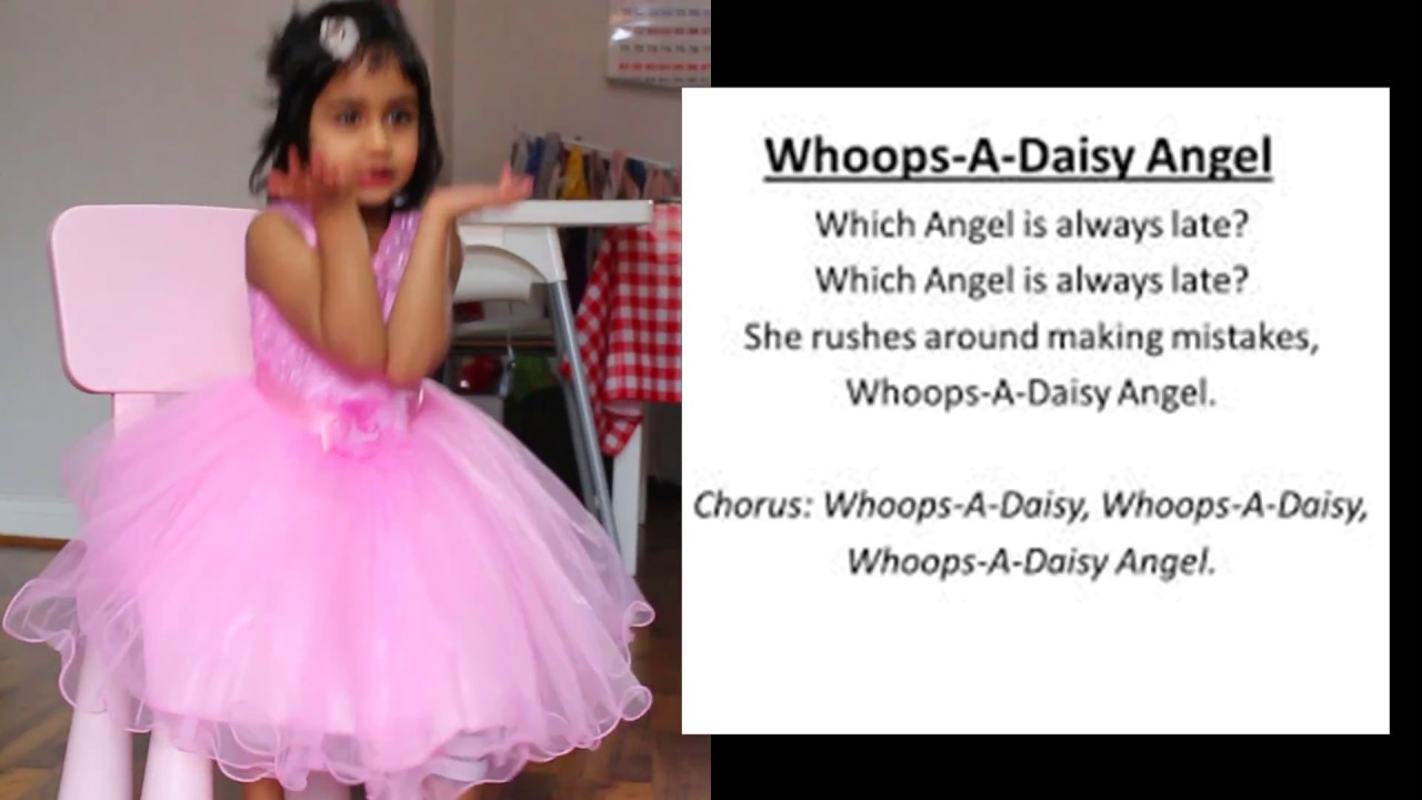 Whoops A Daisy Angel With Lyrics Christmas Song Youtube