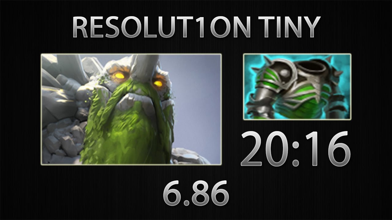Dota 2 Tiny Fast Farm - Resolut1on - Assault Cuirass - 