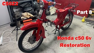 Honda C50 restoration Part 8 #honda #hondac50 #restoration