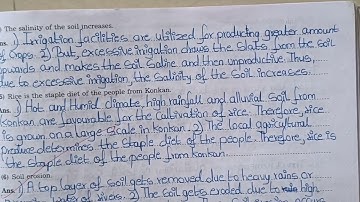 7.SOIL STD 7th GEOGRAPHY Workbook QUESTION ANSWER 👍 Maharashtra Board