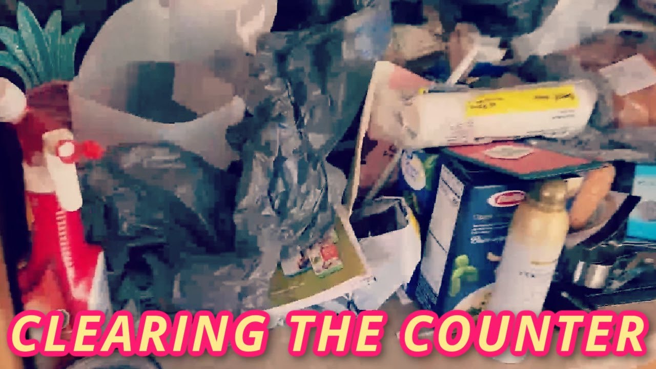 dumping EVERYTHING out to CONFRONT her clutter 🤯🤔 SMALL KITCHEN DECLUTTER (Pt. 2/3)