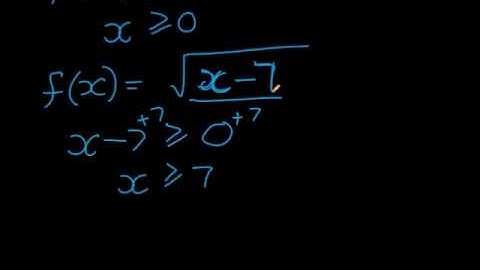 Domain of an even root function
