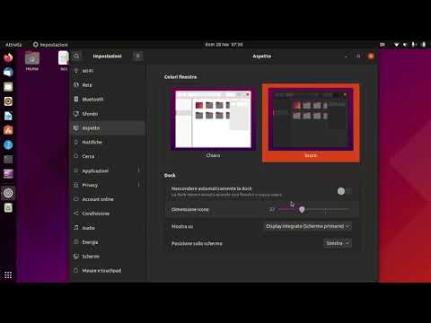 Video: Come sposto il dock in Ubuntu?