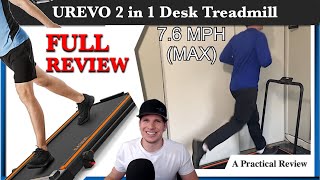 UREVO 2 in 1 Treadmill Full Review  Unbox and Demo!