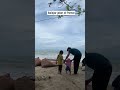 belajar jalan di pantai #beach #indonesia #walking #anyer
