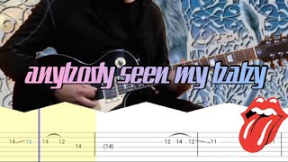 How to play | anybody seen my baby-The Rolling Stones(guitar solo with tab lesson)
