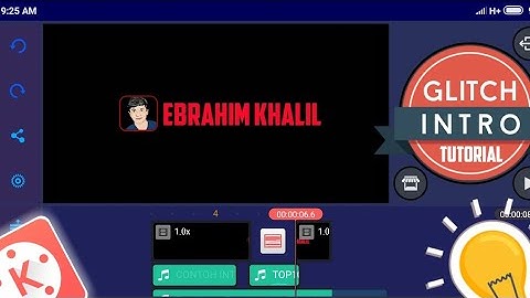 Kinemaster Best glitch intro design tutorial | Kinemaster 2d intro tutorial |