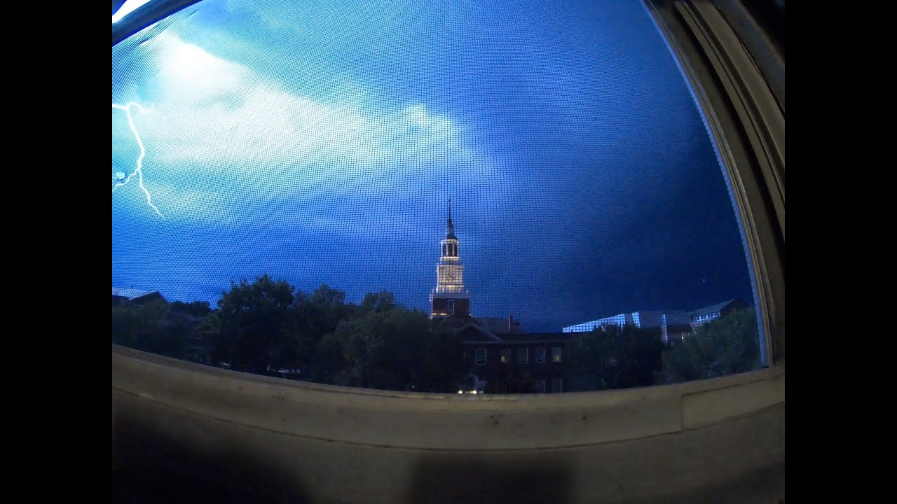 Thunderstorm Timelapse of Baker Library at Dartmouth College