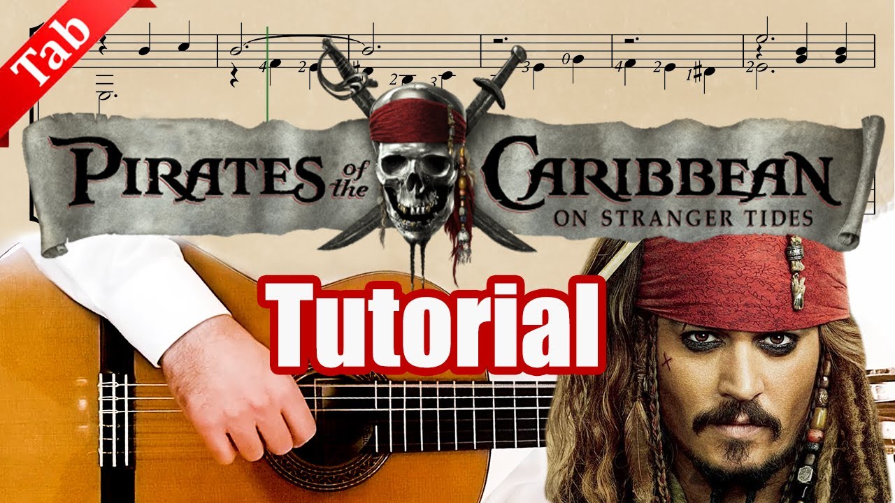 Pirates of the Caribbean Song - Beginner Guitar Tutorial with Tabs