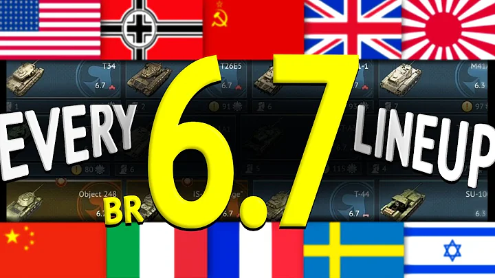 ONE Battle With EVERY Nation's 6.7 LINEUP (War Thunder)