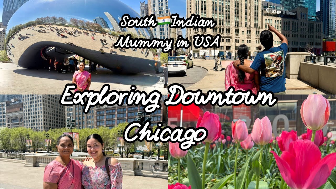 Exploring Downtown Chicago for the first time | Telugu Parents Experience America 