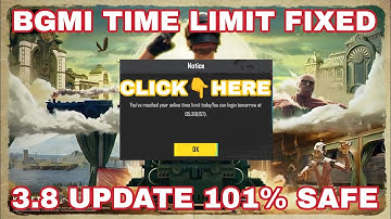🚀 NEW UPDATE BGMI 3.8.0 | 6 HOURS TIME LIMITS REMOVED 😱 || BGMI 6 HOURS LIMITS SOLUTION VPN 2025 🔥