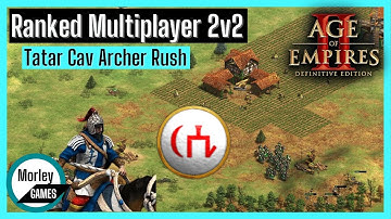 AOE2 Multiplayer Ranked 2v2 - Cavalry Archer Rush As Tatars