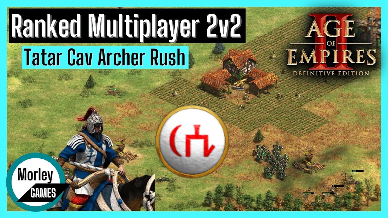 AOE2 Multiplayer Ranked 2v2 Cavalry Archer Rush As Tatars YouTube