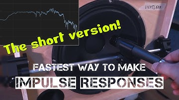 A new and easy way to capture Impulses Responses - Short version!