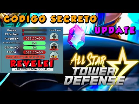 LANÇOU!! 27 NOVOS *EXCLUSIVOS* CODES SECRETOS no ALL STAR TOWER