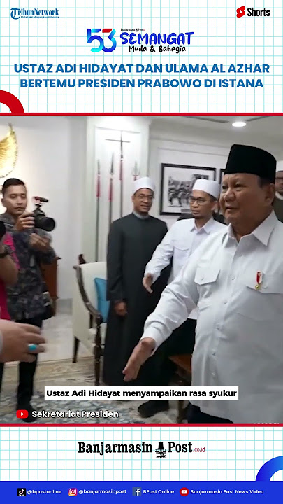 Ustaz Adi Hidayat Bersama Perwakilan Al Azhar Kairo Bertemu Presiden Prabowo, Apa Saja yang Dibahas?