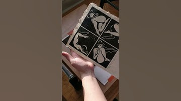 Printing LinoCut Print ◾️ In a Box ◾️ #shorts