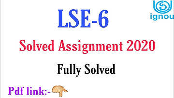 Lse 6/Developmental biology solved assignment 2020