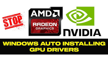 How To Stop Windows From Auto Installing Drivers For Your Graphics Card (GPU) | AMD | NVIDIA
