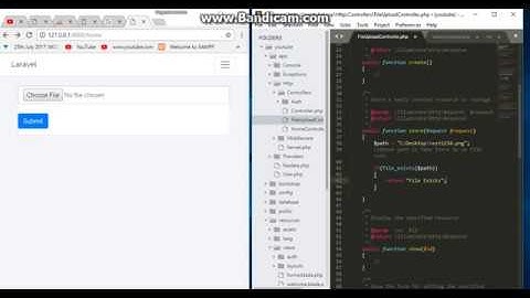 Send Error message from controller to view in laravel; File Path exists or not || by Techies Time