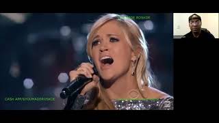 Carrie Underwood f. Vince Gill - How Great Thou Art (ACM Girls Night Out 2011) Reaction #gospel