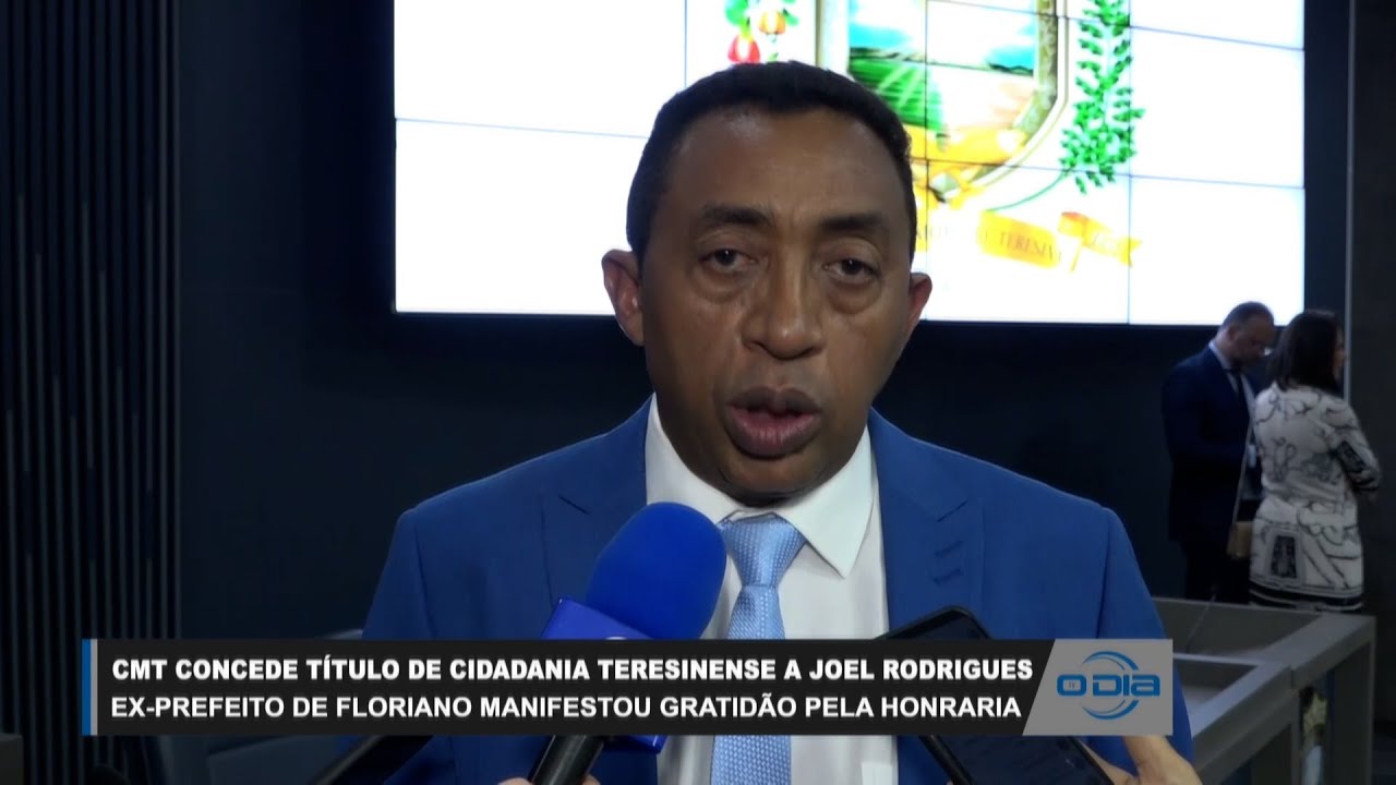 Câmara de Teresina concede título de cidadania a Joel Rodrigues 10 11 2023