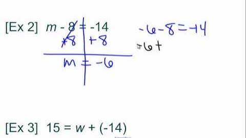 Solving Equations by Adding or Subtracting