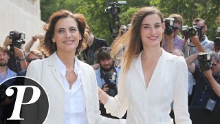 Fashion Week - Inès de la Fressange et sa fille Nine au défilé de Chanel