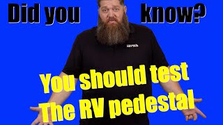 How to test RV power pedestals before plugging in!