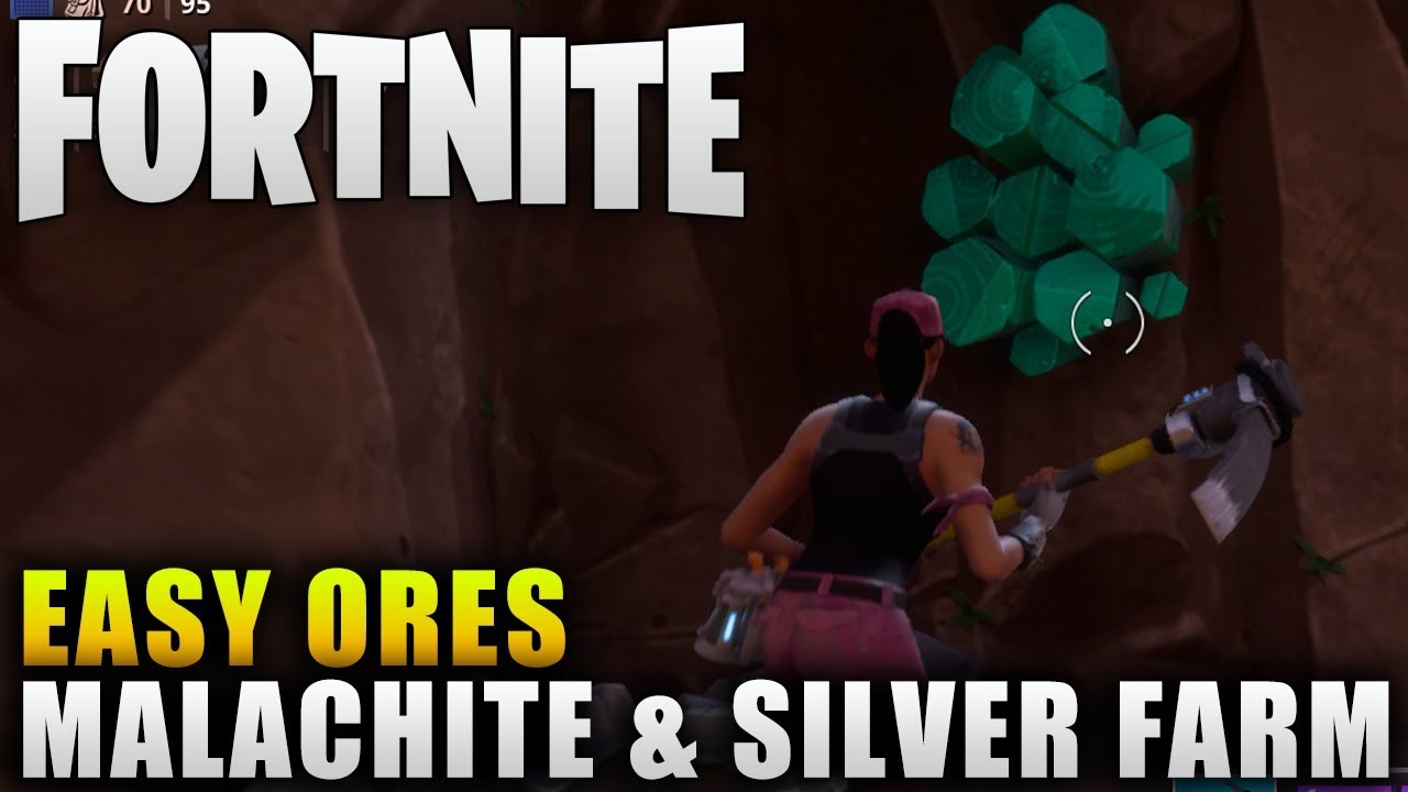 fortnite guide how to get malachite fortnite easy crafting material farming - silbererz fortnite