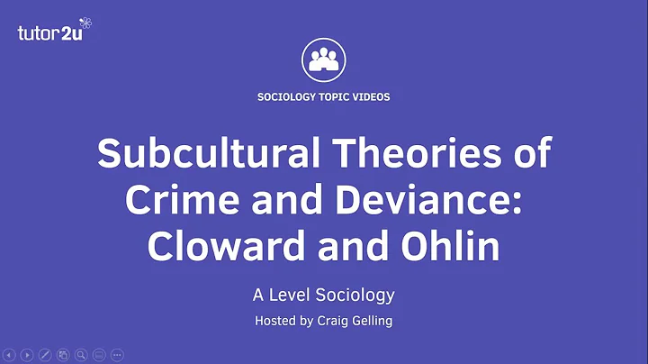 Subcultural Theories of Crime & Deviance - Cloward...